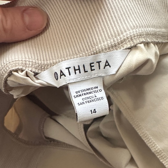 Athleta Brooklyn Mid Rise Ankle Pant Cream Size 14 - Picture 3 of 4